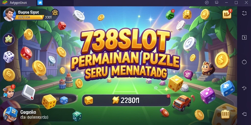 Tampilan gameplay menarik dari 738SLOT dengan berbagai tantangan Puzzle.