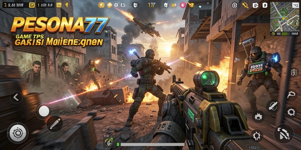 Tampilan gameplay PESONA77 dengan aksi menegangkan dan grafis memukau.
