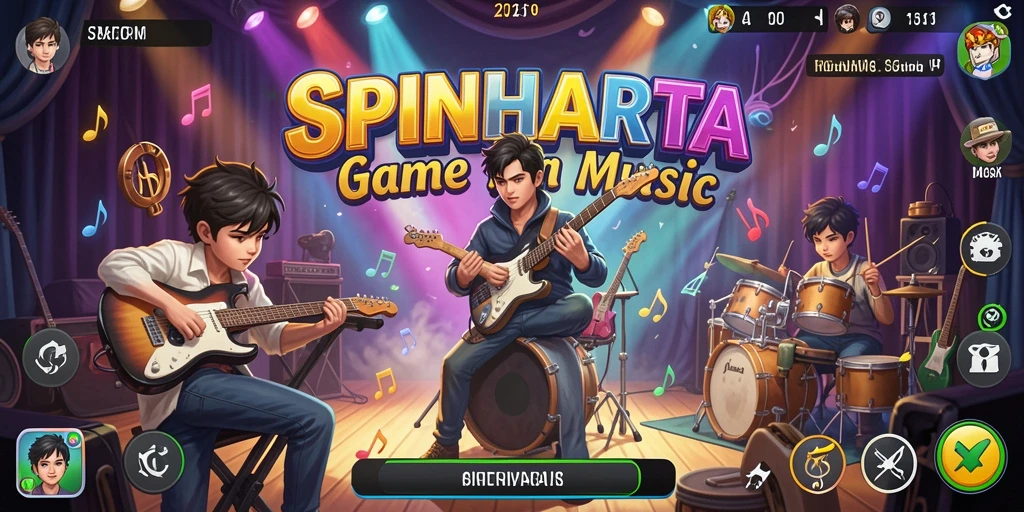 Tampilan screenshot gameplay SPINHARTA yang seru dan interaktif.