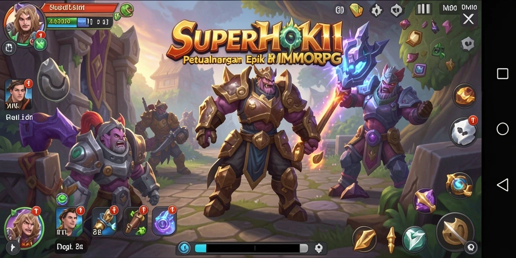 Tangkapan layar dari gameplay <strong>SUPERHOKI</strong> yang penuh aksi dan petualangan.